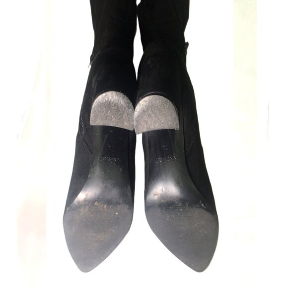 🛑 NINE WEST Knee High ➕🆒 BOOTS Designer Suede Stiletto Dress Point 💸BUY NOW‼️ - Picture 14 of 16